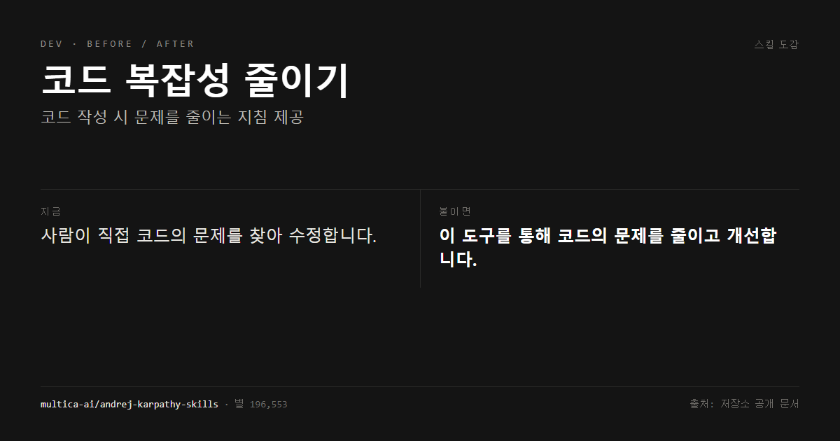 코드 복잡성 줄이기 전후 비교