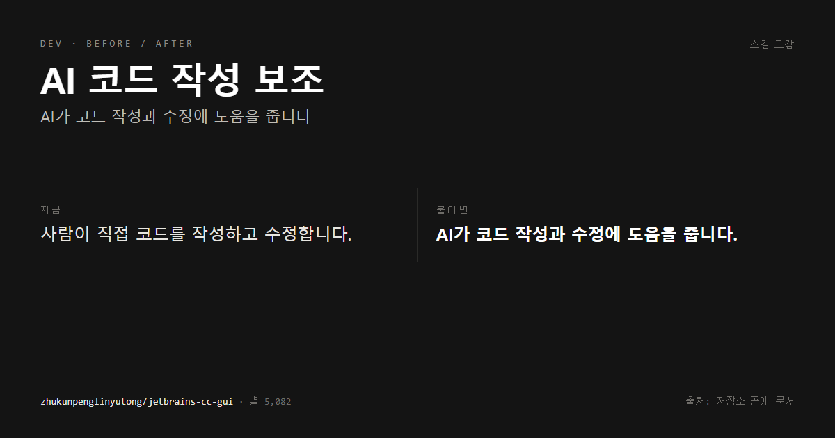 AI 코드 작성 보조 전후 비교